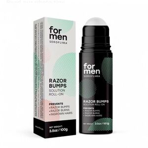 NWT For Men Razor Bumps Ingrown Hair Roll On Solution For Face Body SEROFLORA